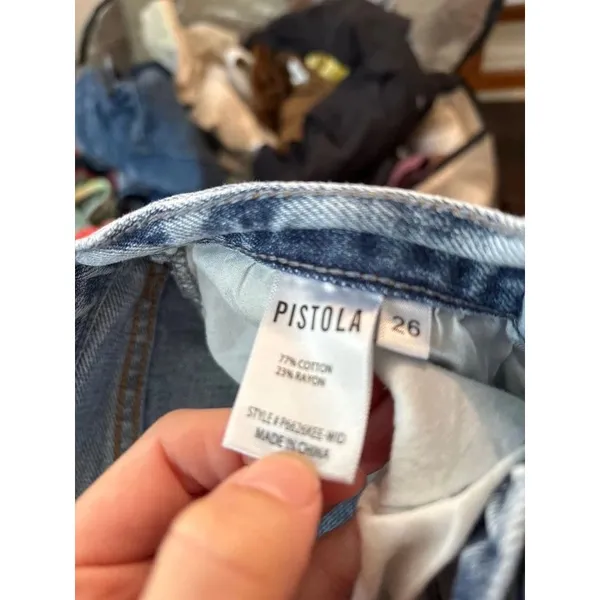 Pistola light wash distressed denim jeans - Image 4