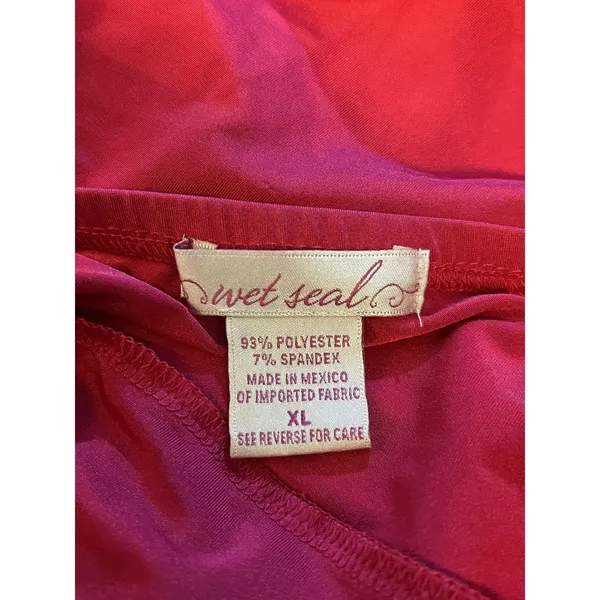 Wet Seal Dress Womens Juniors XL Pink Strapless Sweetheart A-Line Mini Party - Image 6