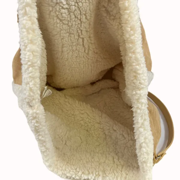 Cannon Women's Tan Suede Purse/Shoulder/Tote Bag SKU 5847 - Image 4