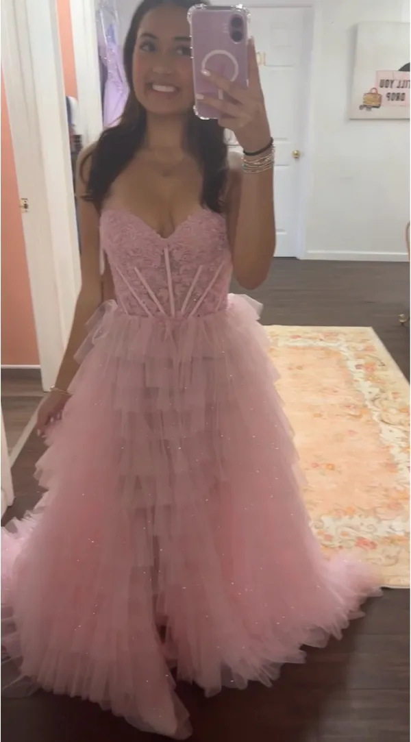 Sherri Hill Prom Dress Pink size 0 - Image 2