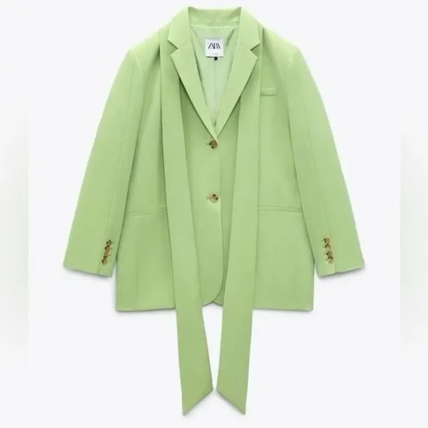 ✨Zara Pistachio Green Multi-Ways Sz XS Blazer✨ - Image 6