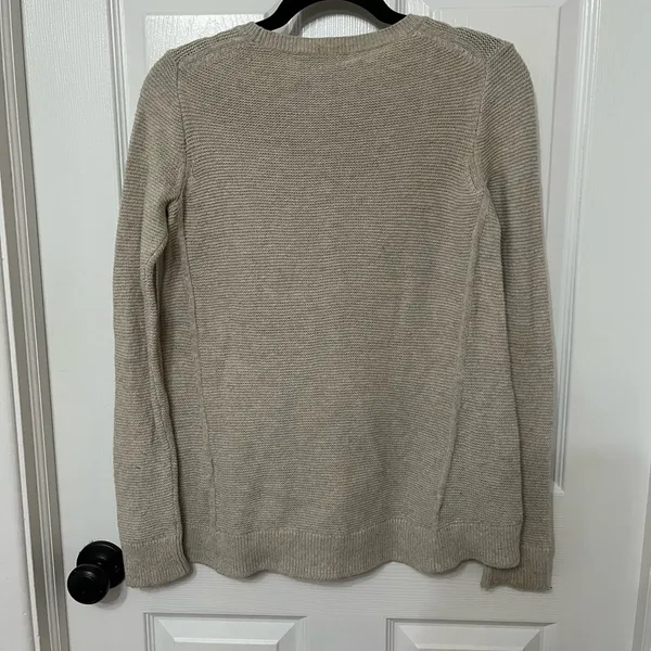 Madewell Riverside Textured Sweater in‎ Oatmeal size XS - Image 6