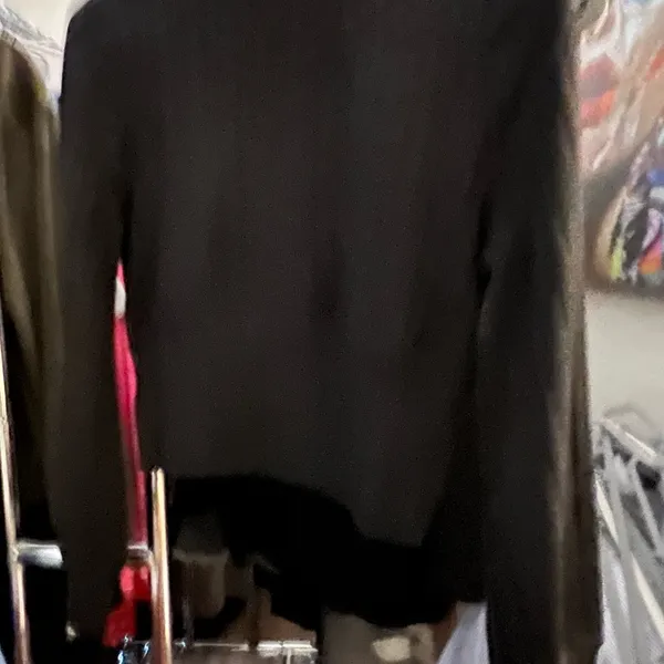 Free People Black Cable Knit Sweater - Image 2