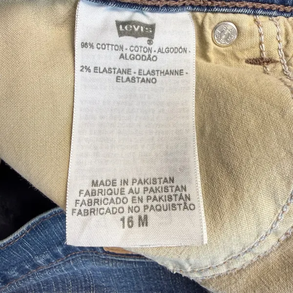 Levi's 2000s Bootcut 512 Perfectly Slimming Jeans Blue 16M Stretch Denim - Image 6