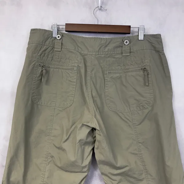 Y2K Gap Cargo Capris Women 16‎ Green Utility Cropped Gorpcore Indie Granola Girl - Image 6