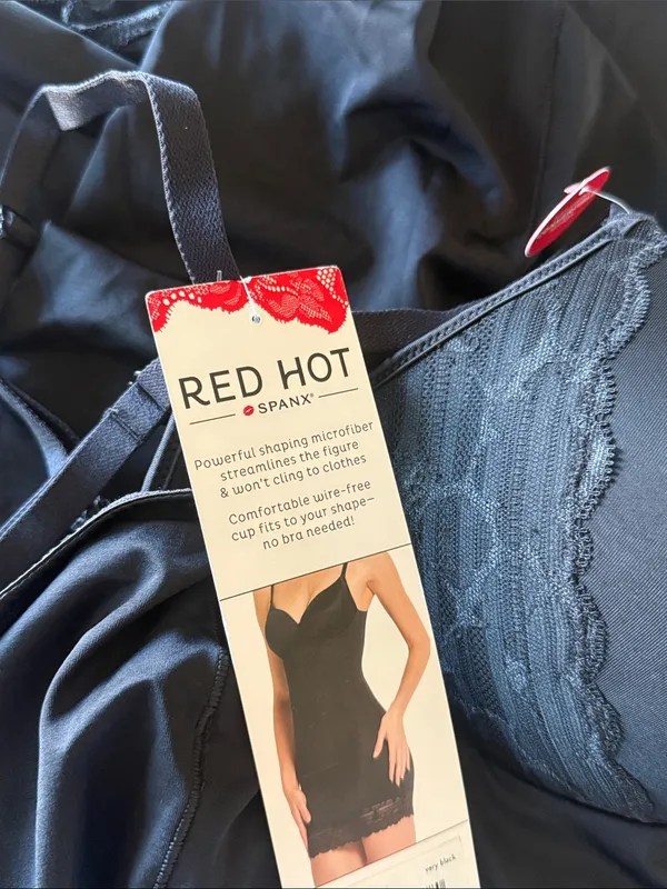 NWT SPANX Lace Underwire Full Slip Dress Very Black #10070R SZ-1X - Image 9