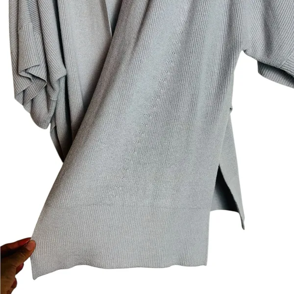 Jigsaw Womens Large Knitted Draped Cape Quiet Luxury Minimalist Effortless - Image 6