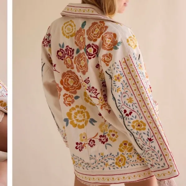 Free People / We The Free Avery Embellished Jacket Size Medium NWT - Image 4
