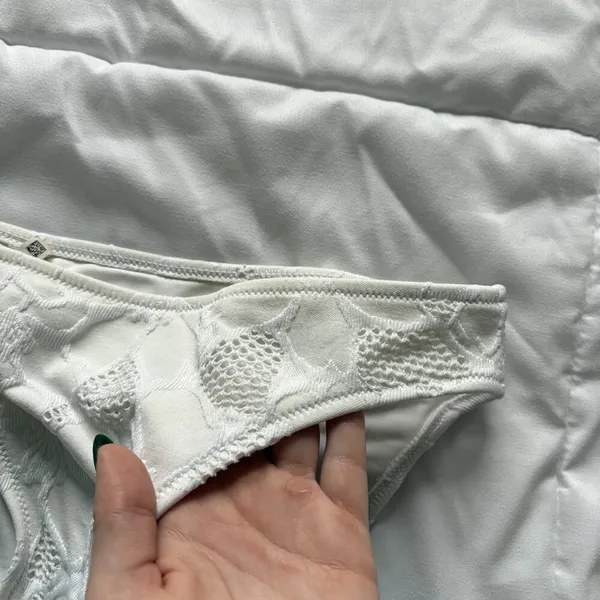 Aerie Swim Womens Size Small‎ Bikini Bottom White Summer Beach - Image 5