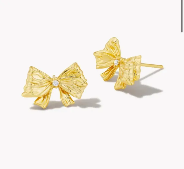 Kendra Scott X Loveshack Fancy Bow Earrings - Image 2