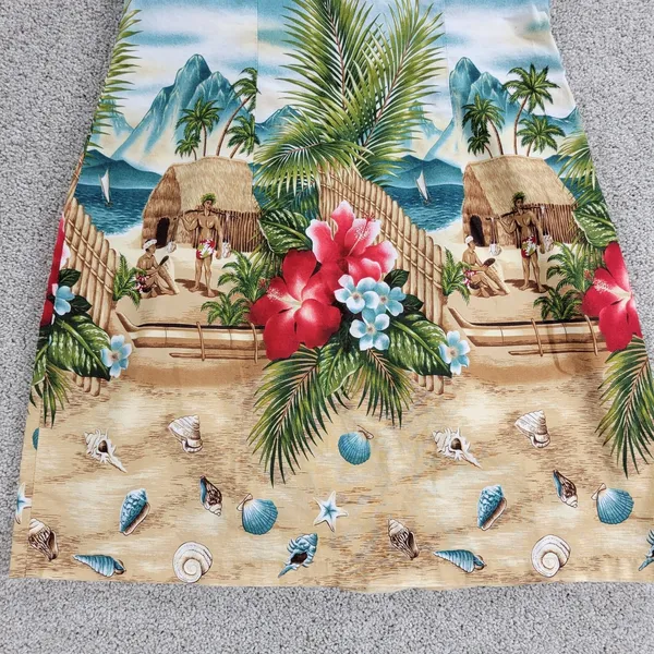 VTG KYs Hawaiian Dress Womens S Tropical Floral Beach Sleeveless Mini Sundress - Image 9