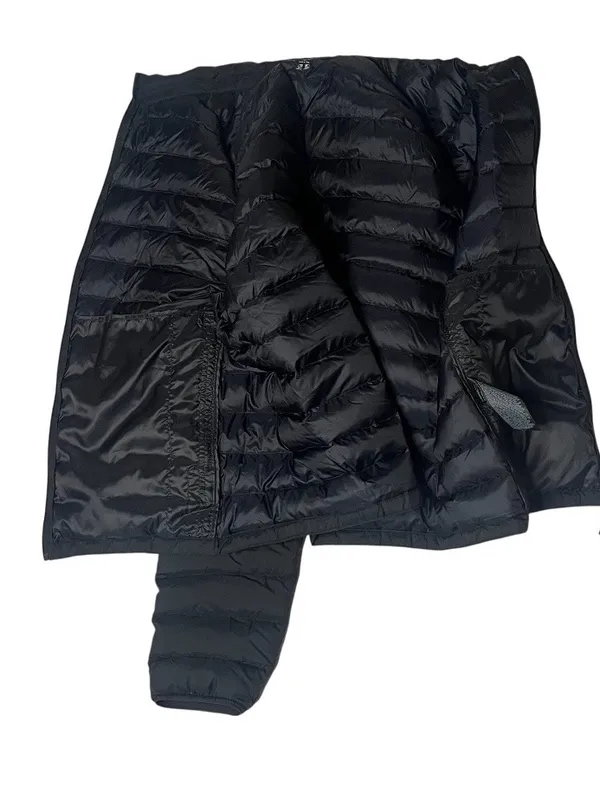 UNIQLO Ultra Light Down Black Puffer Jacket Zipper Front Womens Size XL - Image 5