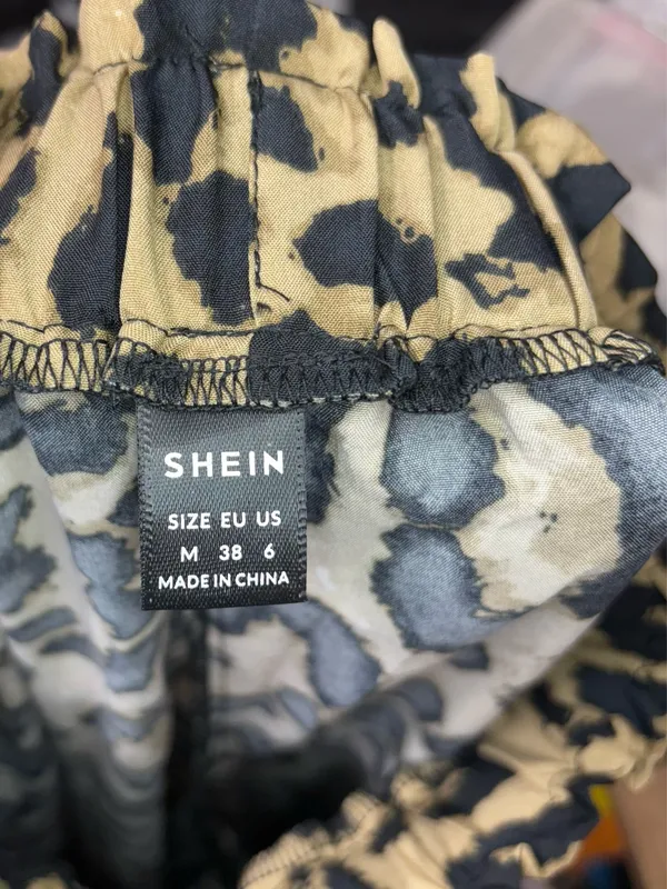 SheIn Animal Print Wide Leg Pants 026 - Image 5