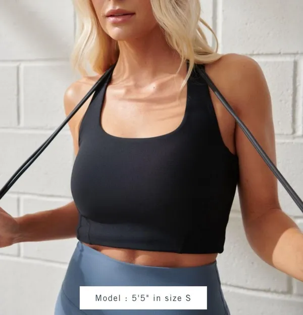 Abercrombie YPB sculpt lux scoop neck slim tank bra - Image 3