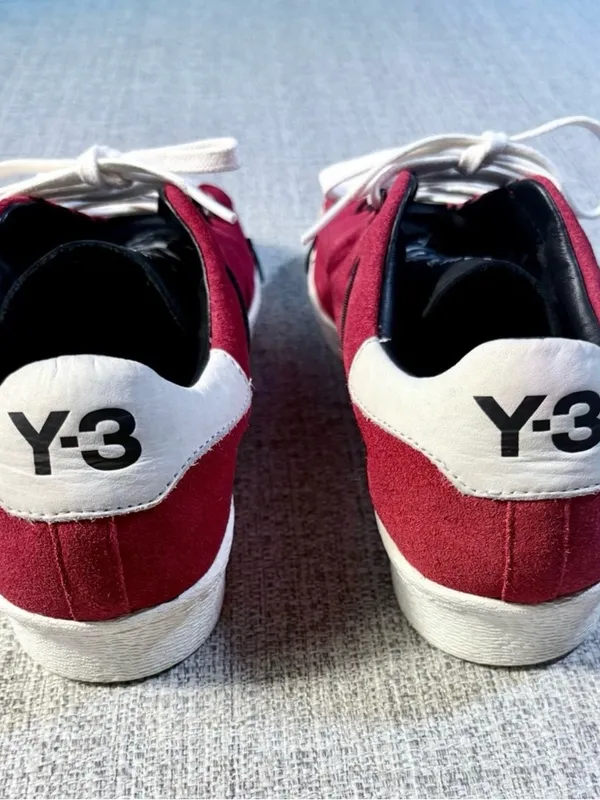 💥Adidas Y-3 Yohji Yamamoto Super Knot Chili Pepper Red Suede Sneakers W 6.5🧡 - Image 10