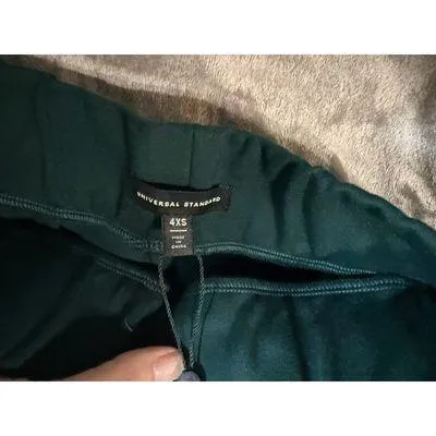 NEW Universal Standard 00-0 Women Green Straight Leg Elastic Pants‎ - Image 5