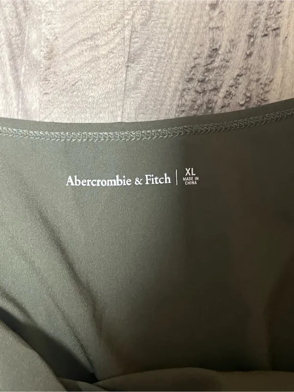 Abercrombie & Fitch Olive Green Traveler Jumpsuit XL Active Drawstring - Image 3