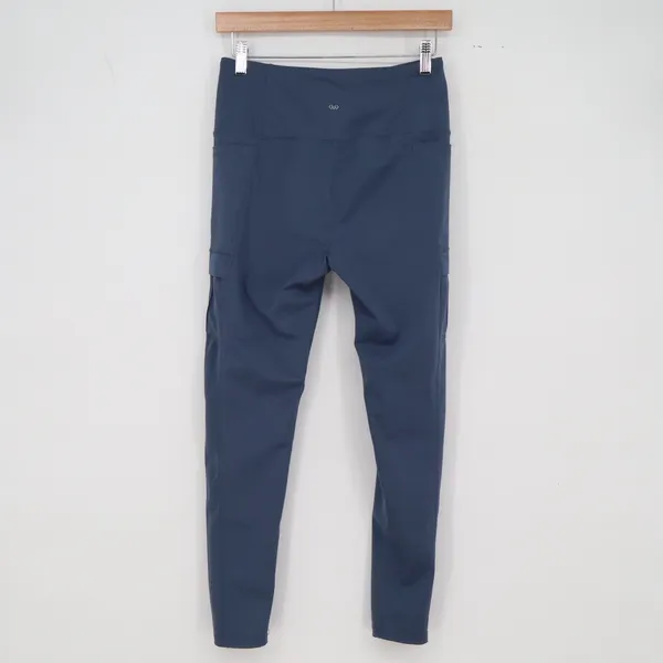 LEG3ND Leggings Womens M Cargo Blue High Rise Pockets Excellent - Image 4