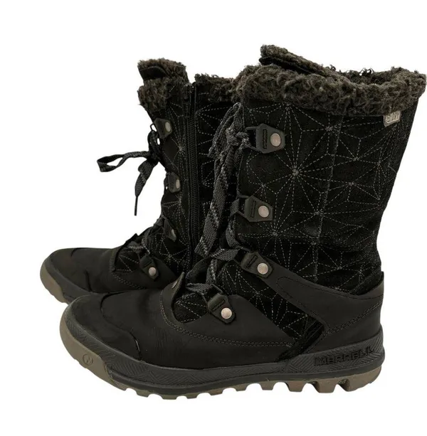 Merrell Women's Silverspun Lace Up Waterproof Winter Boots Size 9.5 - Image 6