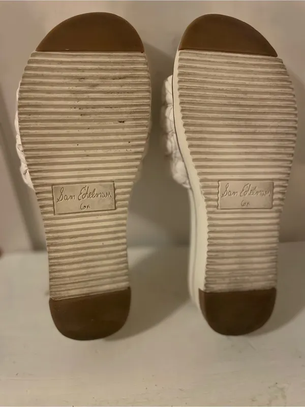 Sam Edelman Women's White Braided Slide Sandals - Image 3