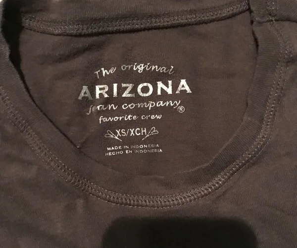 Arizona Jeans Gray T-shirt Short Sleeve - Image 2