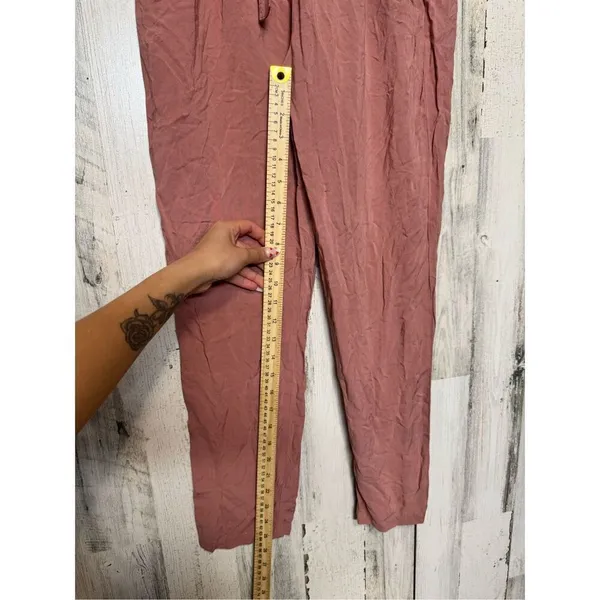 Ambiance Womens comfortable relaxed paper bag pants Size small - Image 6