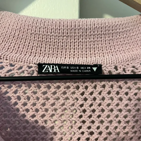 ZARA Pink Knit Sweater - Image 4