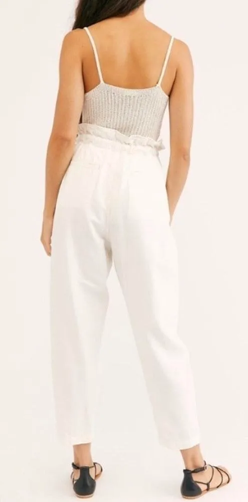 Free People Margate Pleated Trousers High Rise Waisted Pants - Image 4