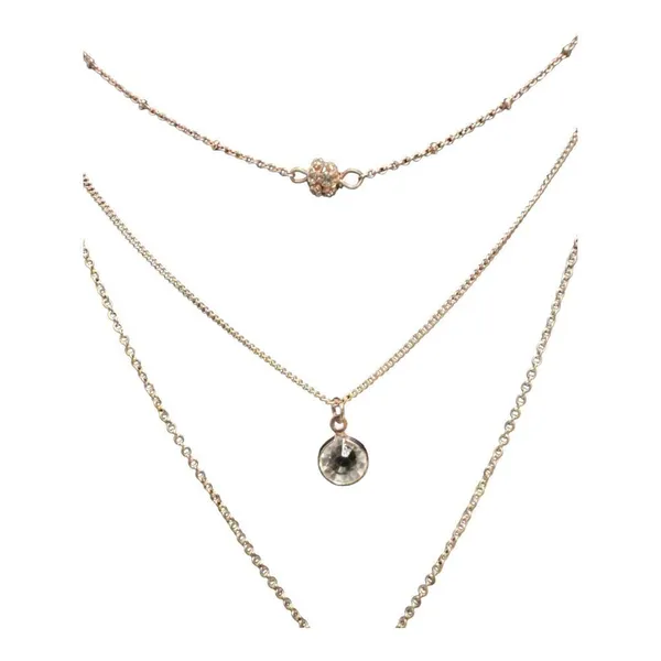 MixIt Gold Tone Three Tiered Necklace‎ - Image 3