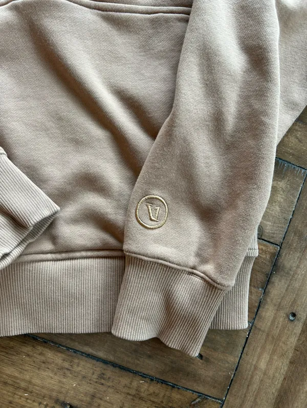 Vuori Sedona Half Zip Fleece Sweatshirt Brown XS - Image 4