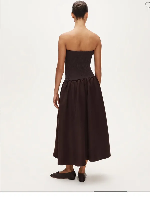 J.Crew Collection foldover mixy dress in duchesse satin - Image 2
