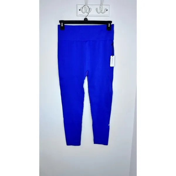WeWoreWhat Ribbed High Rise Leggings Sapphire Purple NWT Women’s Large Active - Image 7