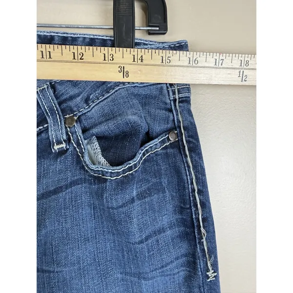 BKE Denim Sierra Bootcut Stretch Jeans Women’s Size 30x31.5 Low Rise Blue Denim - Image 12