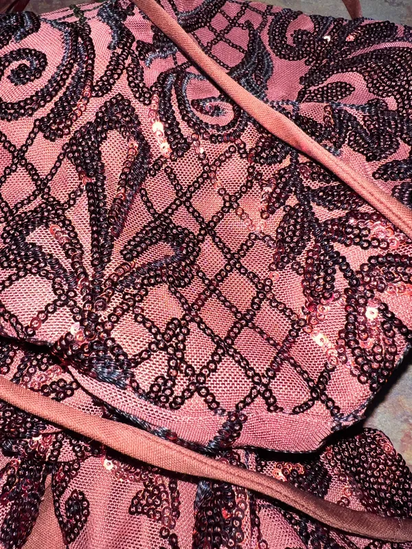Windsor Rust Sequined Dress - Image 3