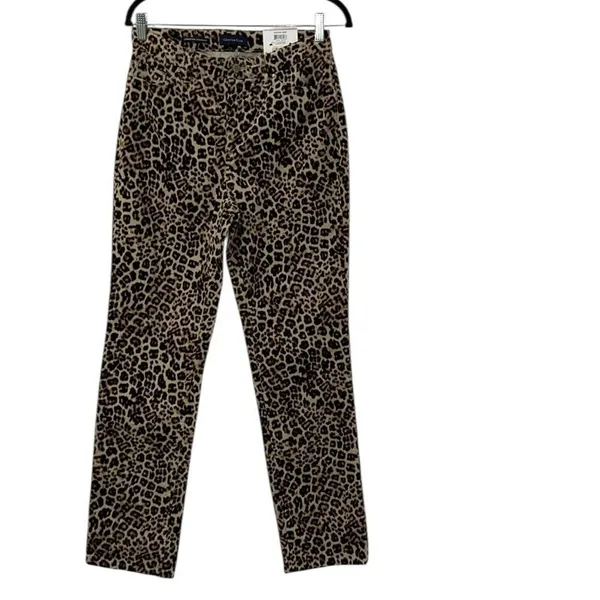 Charter Club Leopard Print Straight Leg Pants(Size 6) - Image 3