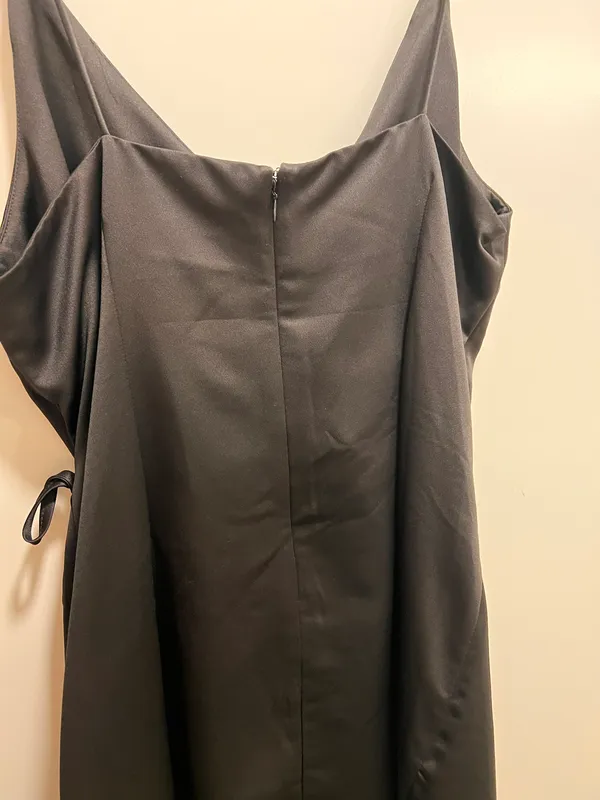 Topshop LIKE NEW BLACK WRAP DRESS SIZE 12 - Image 5