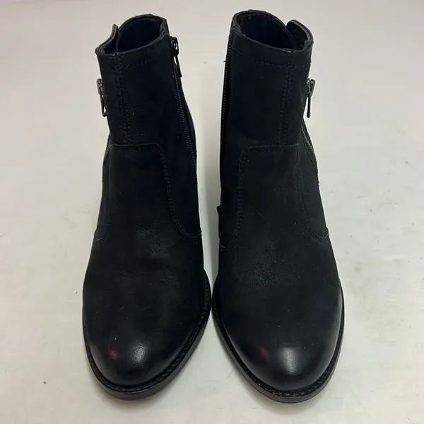 Earth Ralston Leather Bootie Size 8 A5‎ Black - Image 5