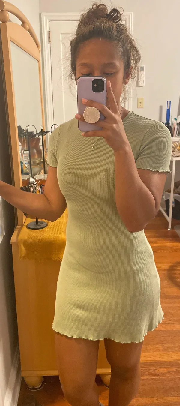 Green Bodycon Dress - Image 2