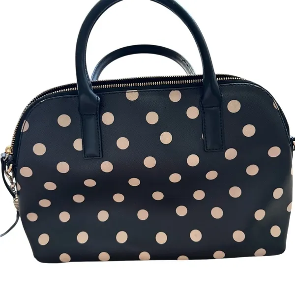 Kate Spade Handle‎ Bag, Black White Polka Dot - Image 6