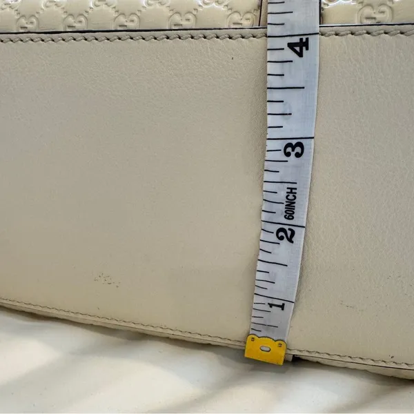 Gucci Microguccissima Logo Leather Tote - Beige - Image 10