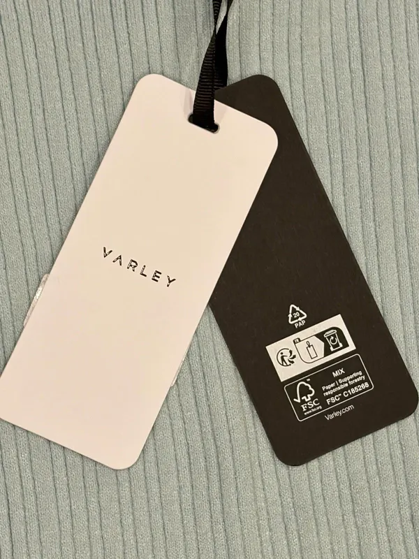 VARLEY Anastasia Rib Knit Mock Neck Tank - Winter Sky (Light Blue) - Large - NWT - Image 14