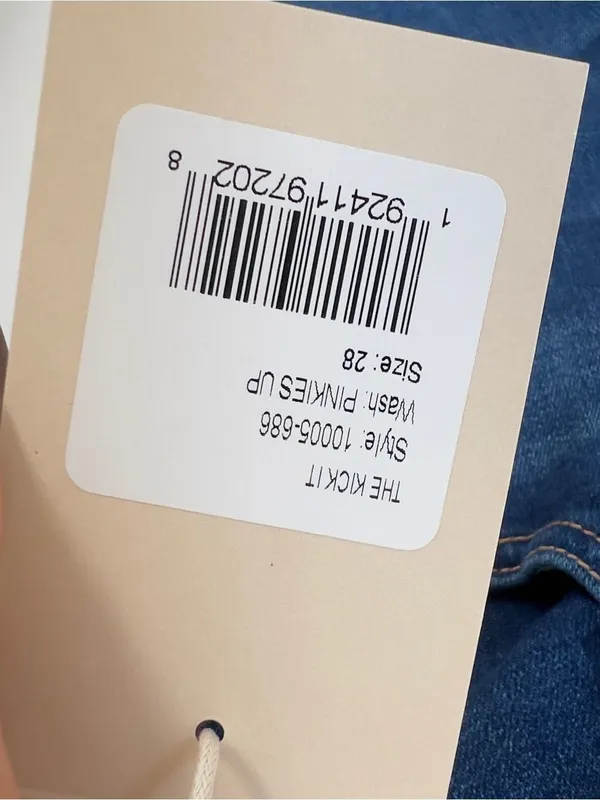 MOTHER The Kick It High Rise Straight Leg Jeans in Pinkies Up NWT - Image 6