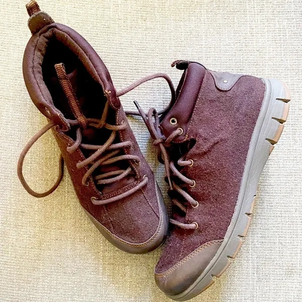 Easy Street Sport Boots Womens Brown Lace Up Ankle Hiking Utility Comfort - Image 2