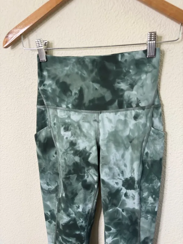 Lululemon‎ Align High-Rise Pant with Pockets 25" Green Diamond Dye Womens Size 4 - Image 3