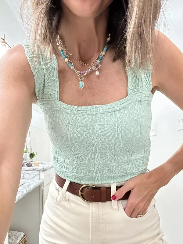 Free people love letter cami mist blue - Image 2