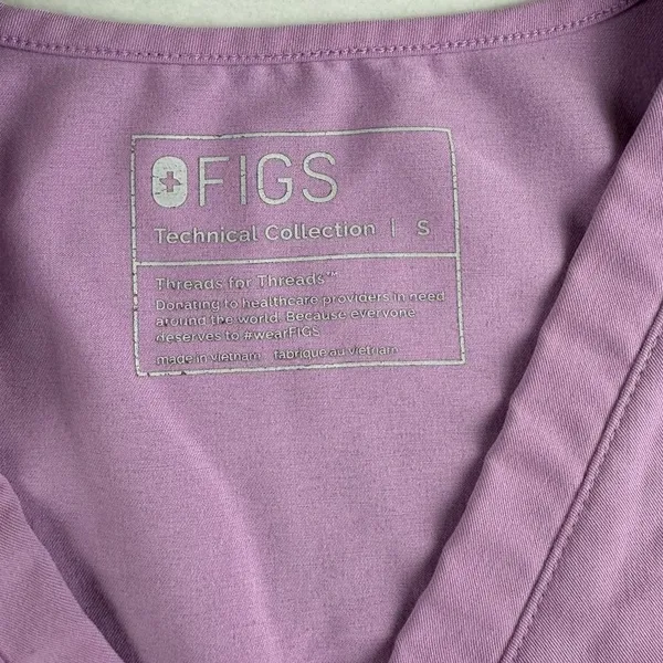 Figs Casma T Scrub Top Lavender Purple S - Image 4