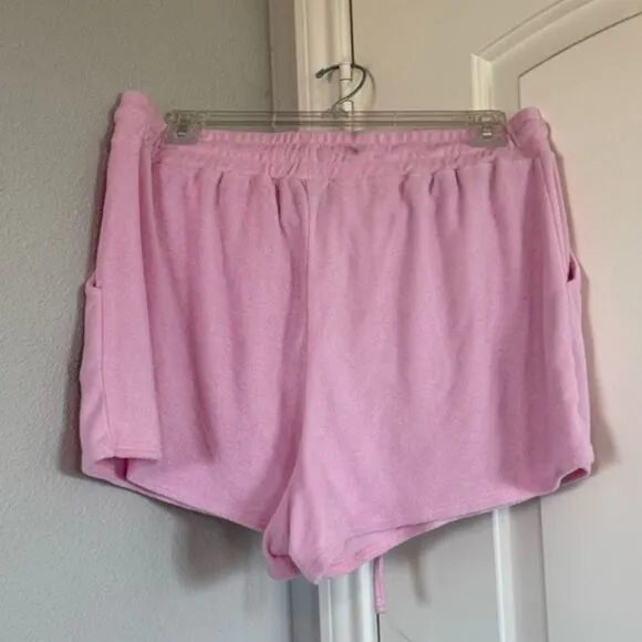 SHOW ME YOUR MUMU Sittin Around SHORTS ONLY in Pink Terry Sz Large - Image 10