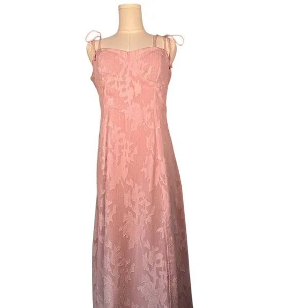 Lulu's Light Pink Floral‎ Midi Dress - Image 2
