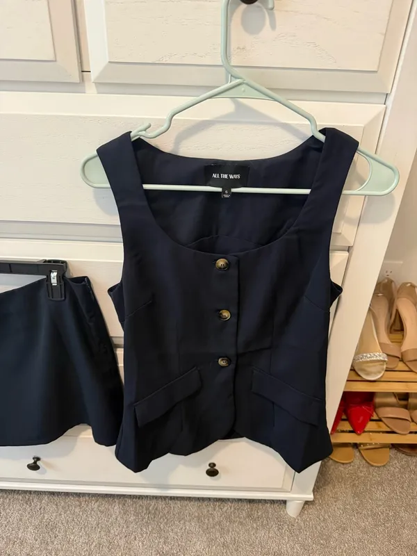All The Ways Revolve Skirt Set Blue - Image 4