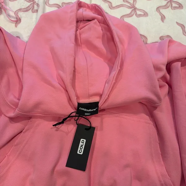 BRAND NEW Cold Culture hoddie Pink Size XXL - Image 4